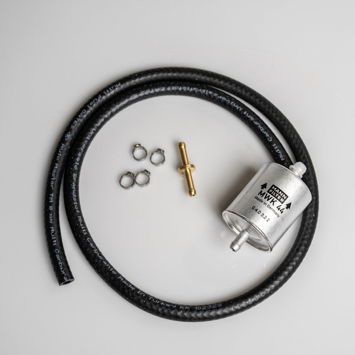Race kit filtro benzina in-linea esterno PurMotors MPS-093 per KTM 690 (dal 2010) e Husqvarna 701 – vista 1