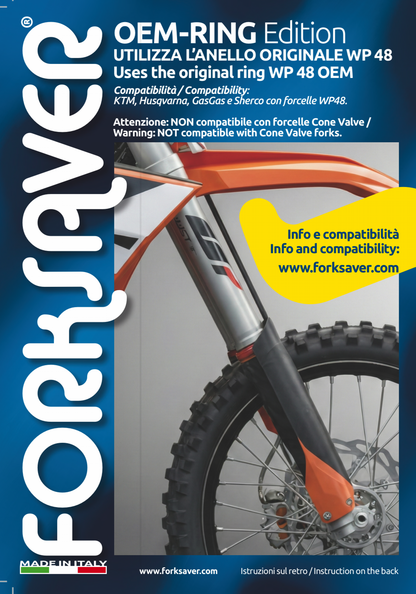 FORKSAVER® OEM-RING EDITION Installazione su anello OEM Originale WP 48