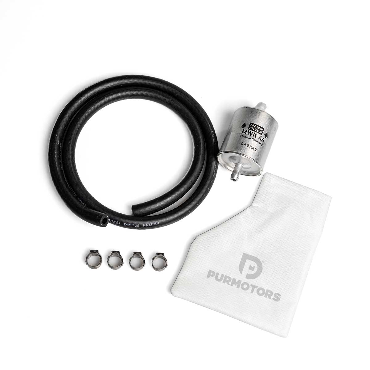 Protettore Pompa MFPP-001 — Filtro protezione pompa benzina su sfondo neutro | PurMotors