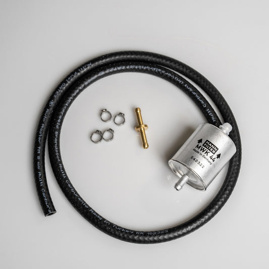 Race kit filtro benzina in-linea esterno PurMotors MPS-093 per KTM 690 (dal 2010) e Husqvarna 701 – vista 1